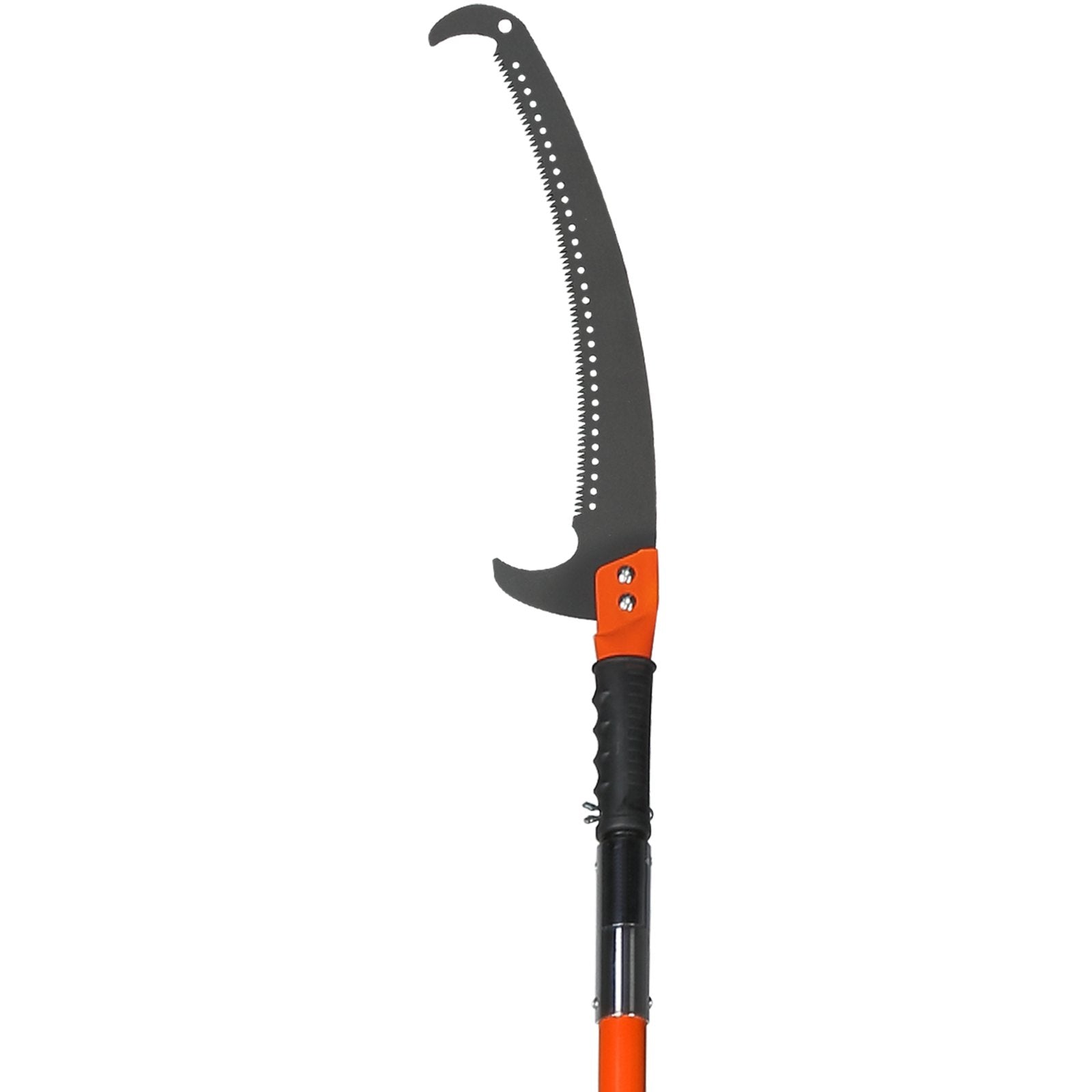 Manual Pole Saw, 2.24 m-8.24 m Extendable Tree Pruner, Sharp Steel Blade High Branches Trimming, Manual Branch Trimmer with Lightweight 8 Fiberglass Handles, for Pruning Palms and Shrubs