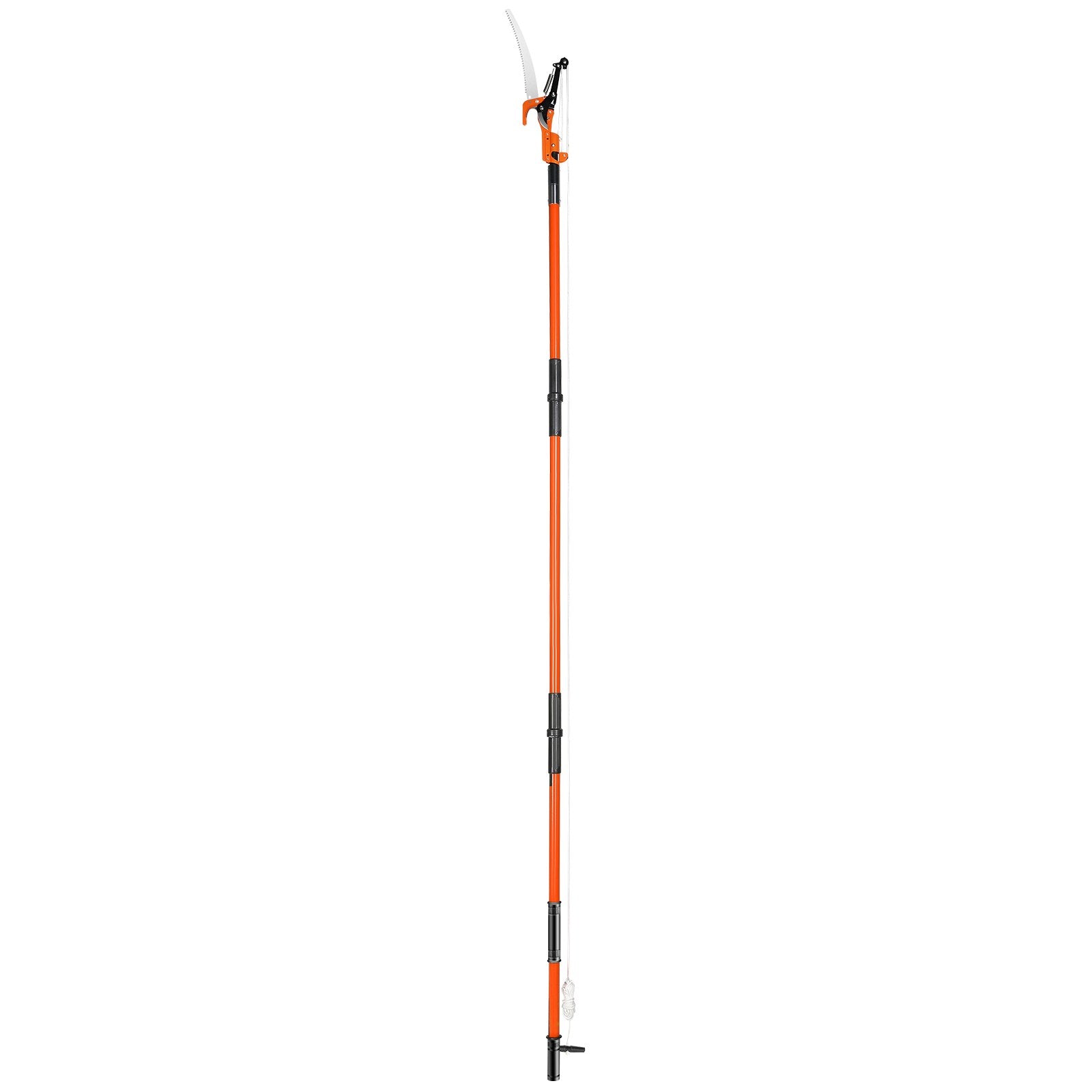 Chainsaws: VEVOR Manual Pole Saw, 2.24 m-8.24 m Extendable Tree Pruner, Sharp Steel Blade and Scissors High Branches Trimming, Branch Trimmer with Lightweight 8 Fiberglass Handles, for Pruning Palms and Shrubs