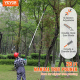 Umbrellas & Sunshades: VEVOR Manual Pole Saw Extendable Tree Pruner 1.5 m-6.1 m Aluminum Alloy Pole