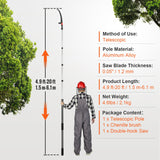 Umbrellas & Sunshades: VEVOR Manual Pole Saw Extendable Tree Pruner 1.5 m-6.1 m Aluminum Alloy Pole