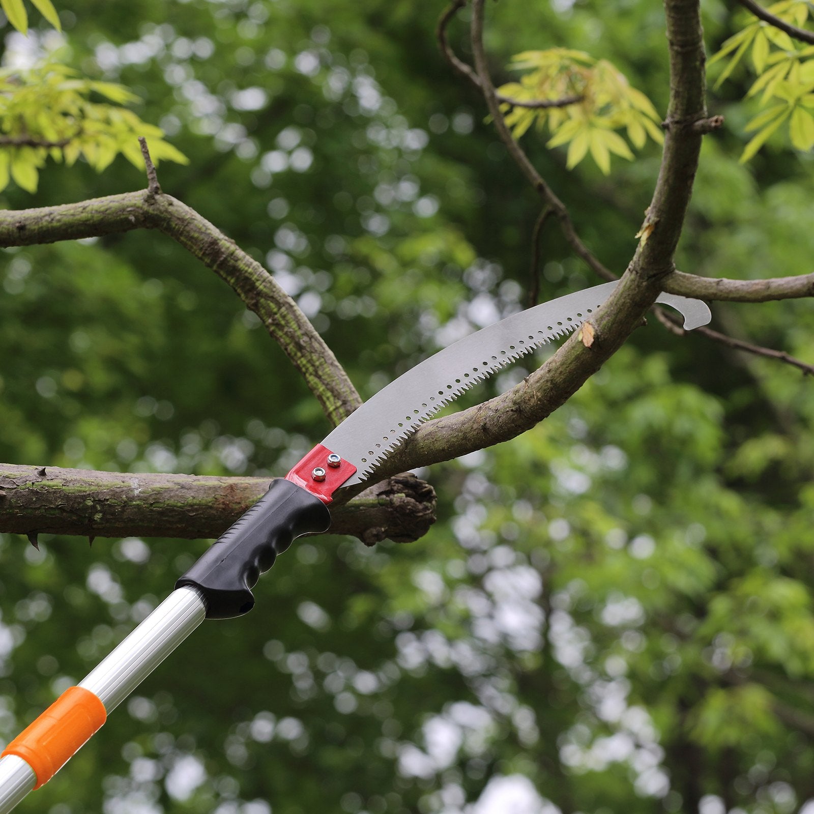 Umbrellas & Sunshades: VEVOR Manual Pole Saw Extendable Tree Pruner 1.4 m-3 m Aluminum Alloy Pole