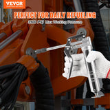 Cleaning & Care: VEVOR Pistol Grip Grease Gun, 3500 PSI, 4 OZ / 120 CC Capacity Heavy Duty Professional Grease Gun, with 11.65 Inch Flexible Hose 2 Black Flat Couplers, 1 Reinforced Nozzle, and 2 Rigid Metal Pipes