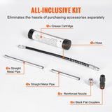Cleaning & Care: VEVOR Pistol Grip Grease Gun, 3500 PSI, 4 OZ / 120 CC Capacity Heavy Duty Professional Grease Gun, with 11.65 Inch Flexible Hose 2 Black Flat Couplers, 1 Reinforced Nozzle, and 2 Rigid Metal Pipes