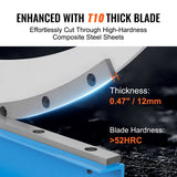 Saw Accessories: VEVOR 800mm Manual Hand Plate Shear for Metal Sheet Processing, Benchtop Cutter with Q235 Material, for Crafts Thick Steel Crafting, Heavy Duty Roll Press Machine for Builders, DIY Enthusiasts