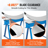 Saw Accessories: VEVOR 800mm Manual Hand Plate Shear for Metal Sheet Processing, Benchtop Cutter with Q235 Material, for Crafts Thick Steel Crafting, Heavy Duty Roll Press Machine for Builders, DIY Enthusiasts