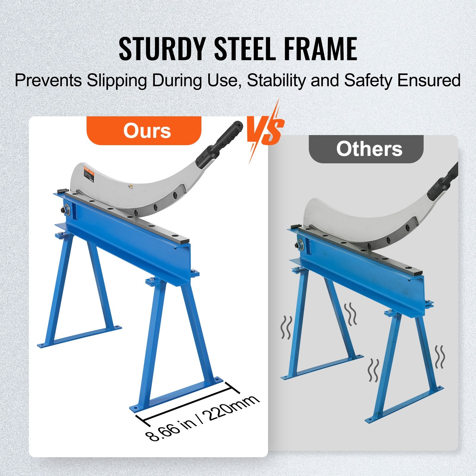 Saw Accessories: VEVOR 800mm Manual Hand Plate Shear for Metal Sheet Processing, Benchtop Cutter with Q235 Material, for Crafts Thick Steel Crafting, Heavy Duty Roll Press Machine for Builders, DIY Enthusiasts
