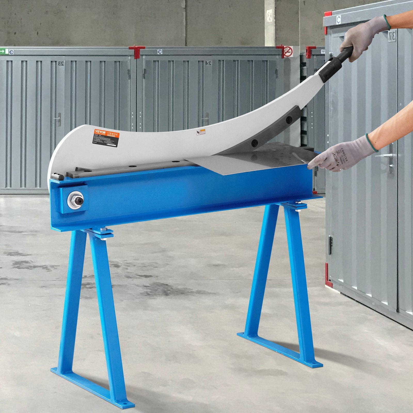 Saw Accessories: VEVOR 800mm Manual Hand Plate Shear for Metal Sheet Processing, Benchtop Cutter with Q235 Material, for Crafts Thick Steel Crafting, Heavy Duty Roll Press Machine for Builders, DIY Enthusiasts
