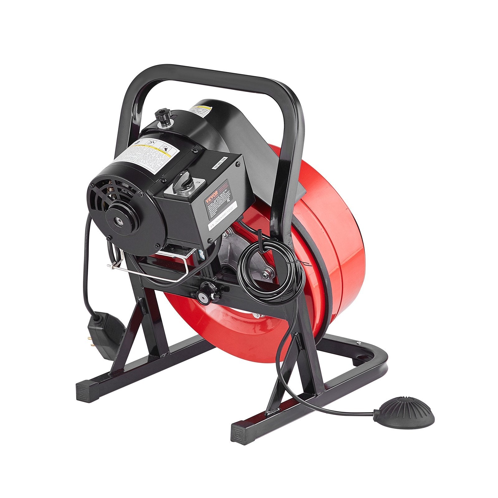 Gardening Tools: VEVOR Drain Cleaner Machine 50FT x 1/2Inch Manual Feed Snake Auger with 4 Cutter