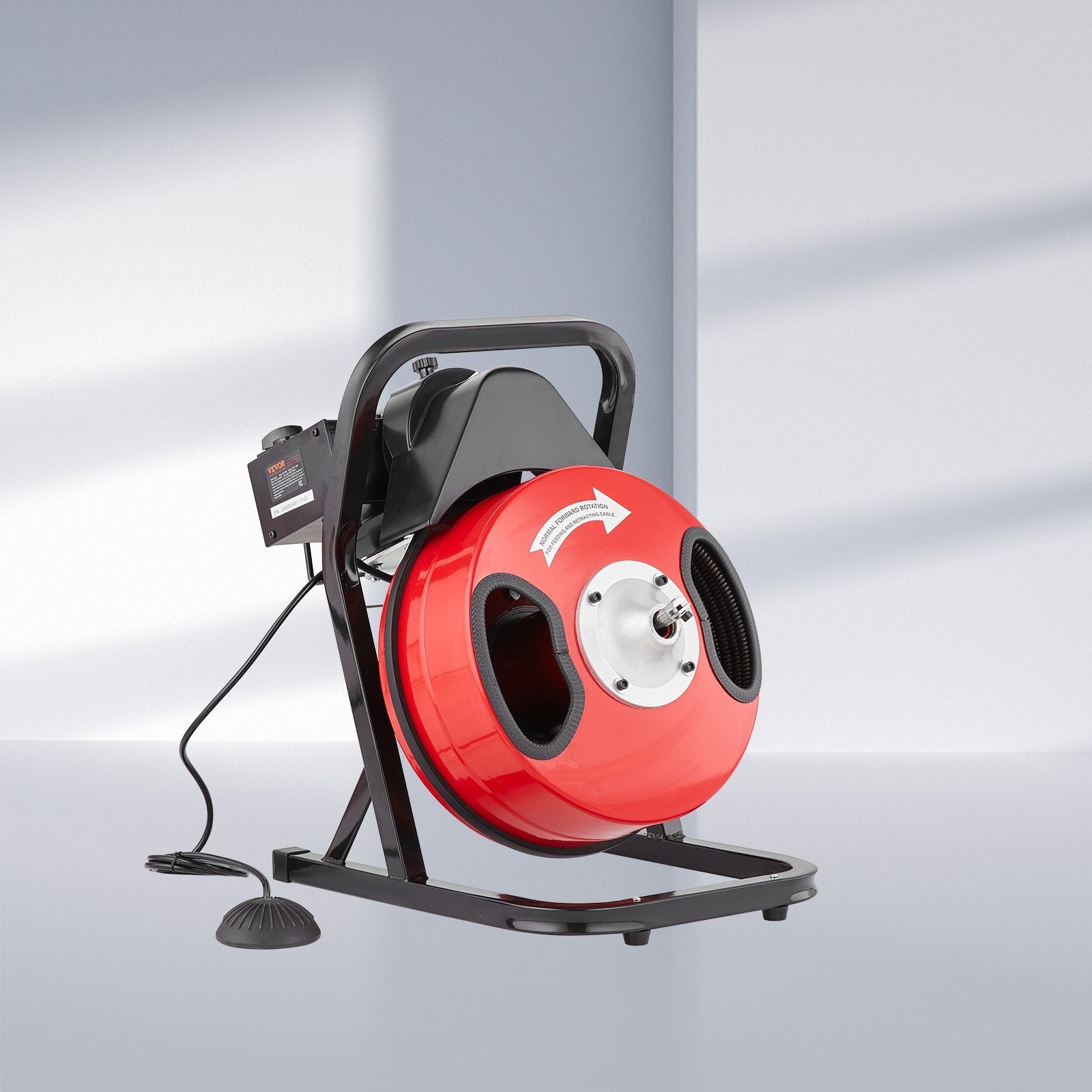 Gardening Tools: VEVOR Drain Cleaner Machine 50FT x 1/2Inch Manual Feed Snake Auger with 4 Cutter