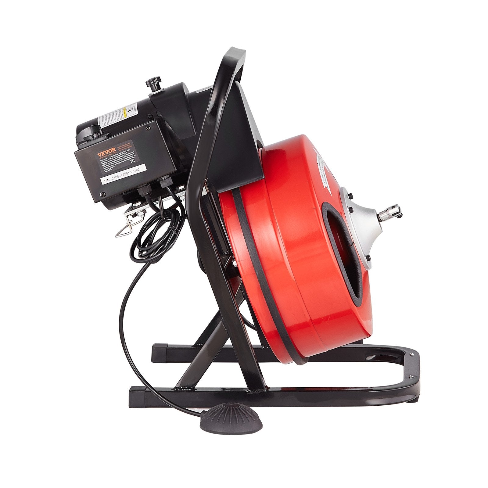 Gardening Tools: VEVOR Drain Cleaner Machine 50FT x 1/2Inch Manual Feed Snake Auger with 4 Cutter