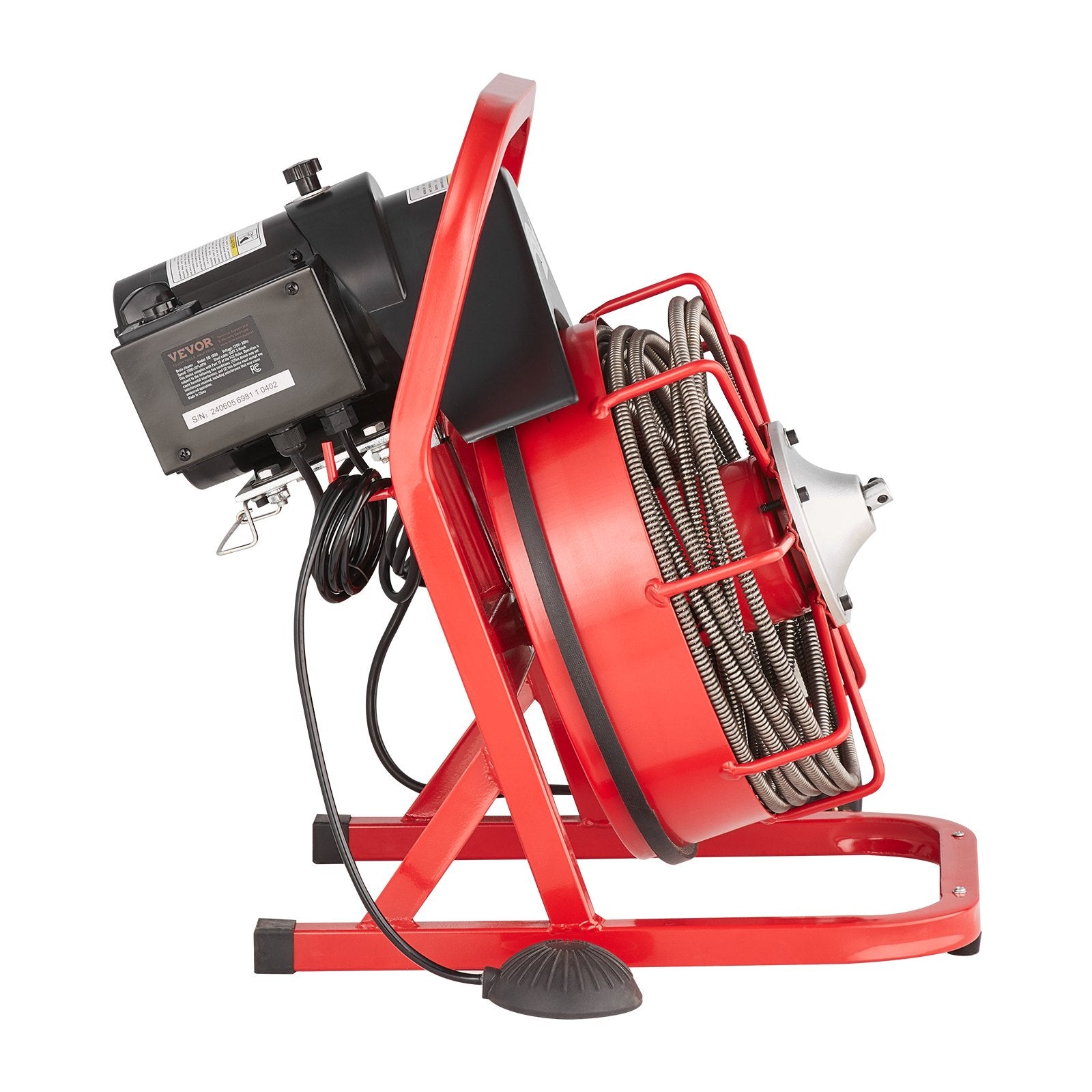 Automotive Repair & Speciality Tools: VEVOR Drain Cleaner Machine Drain Auger 50FT x 3/8 Inch Manual Feed & 4 Cutters