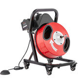 Gardening Tools: VEVOR Drain Cleaner Machine 50FT x 1/2 Inch Manual Feed Snake Auger with Wheels