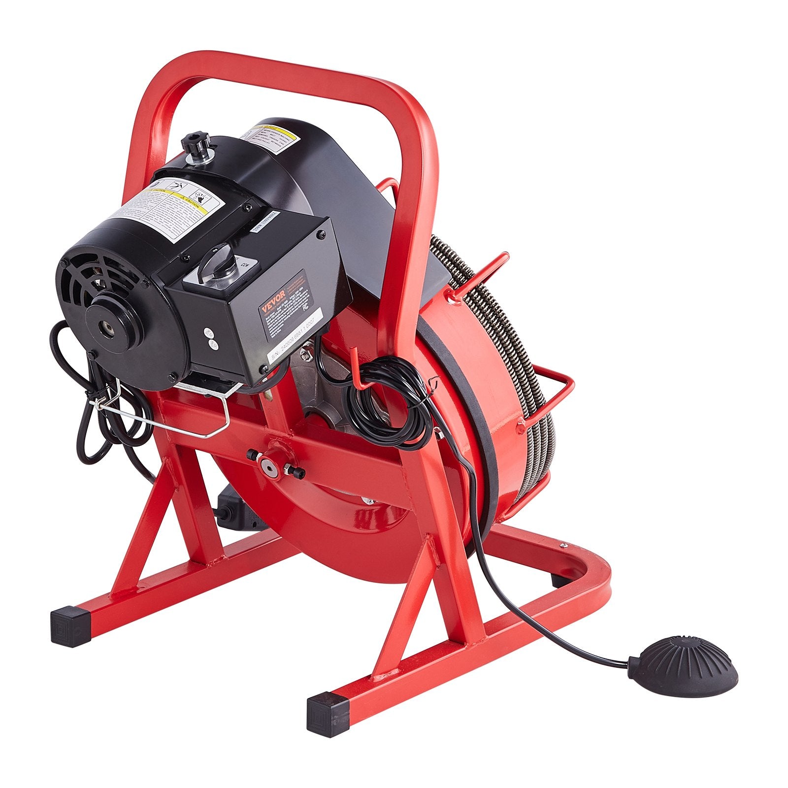 Automotive Repair & Speciality Tools: VEVOR Drain Cleaner Machine Drain Auger 75FT x 3/8 Inch Manual Feed & 4 Cutters