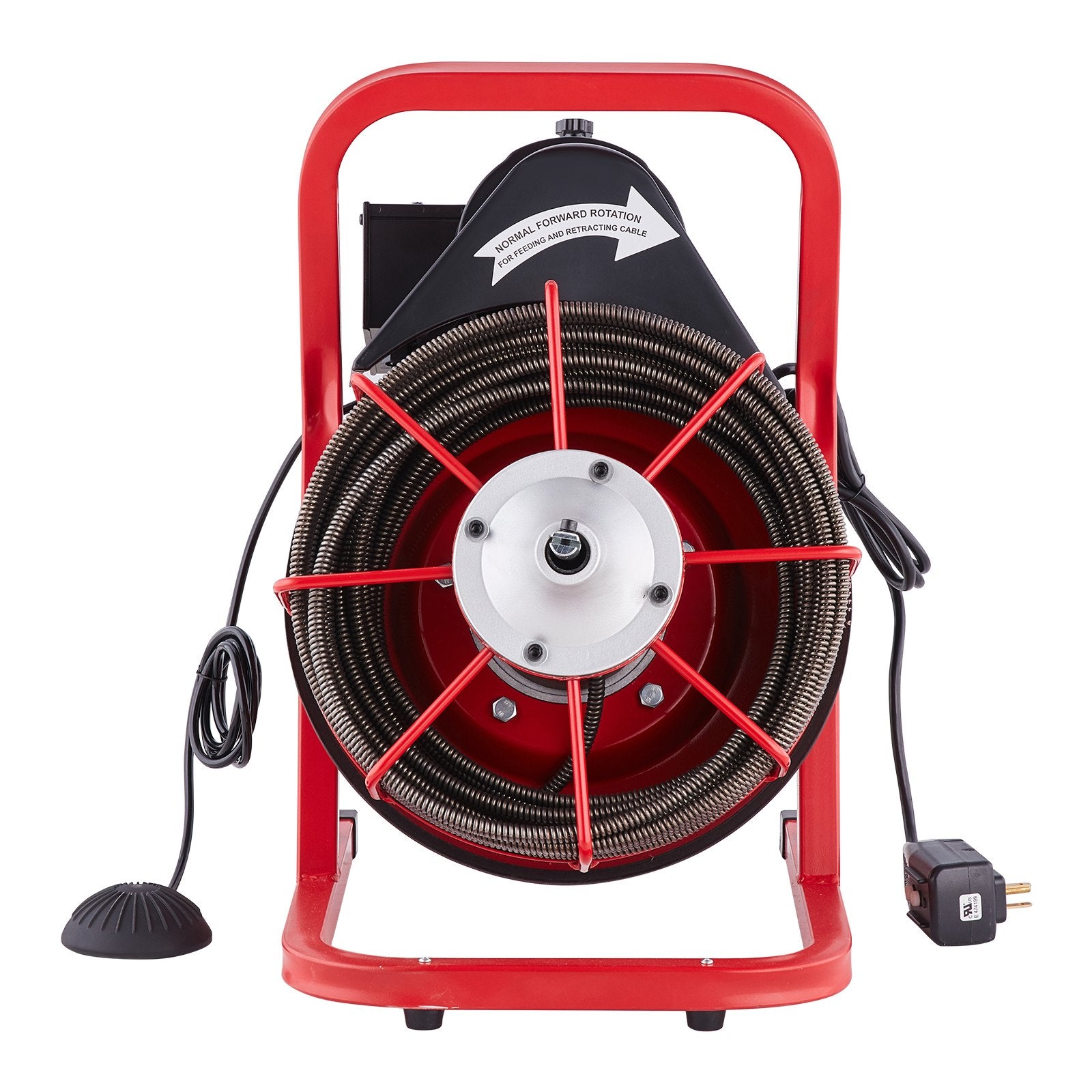 Automotive Repair & Speciality Tools: VEVOR Drain Cleaner Machine Drain Auger 75FT x 3/8 Inch Manual Feed & 4 Cutters