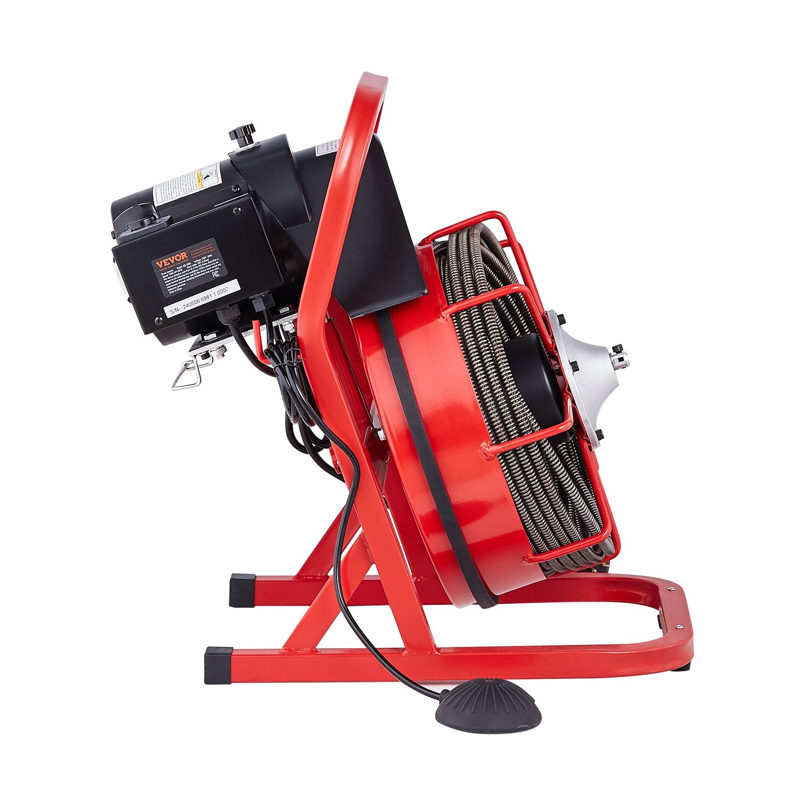 Automotive Repair & Speciality Tools: VEVOR Drain Cleaner Machine Drain Auger 75FT x 3/8 Inch Manual Feed & 4 Cutters