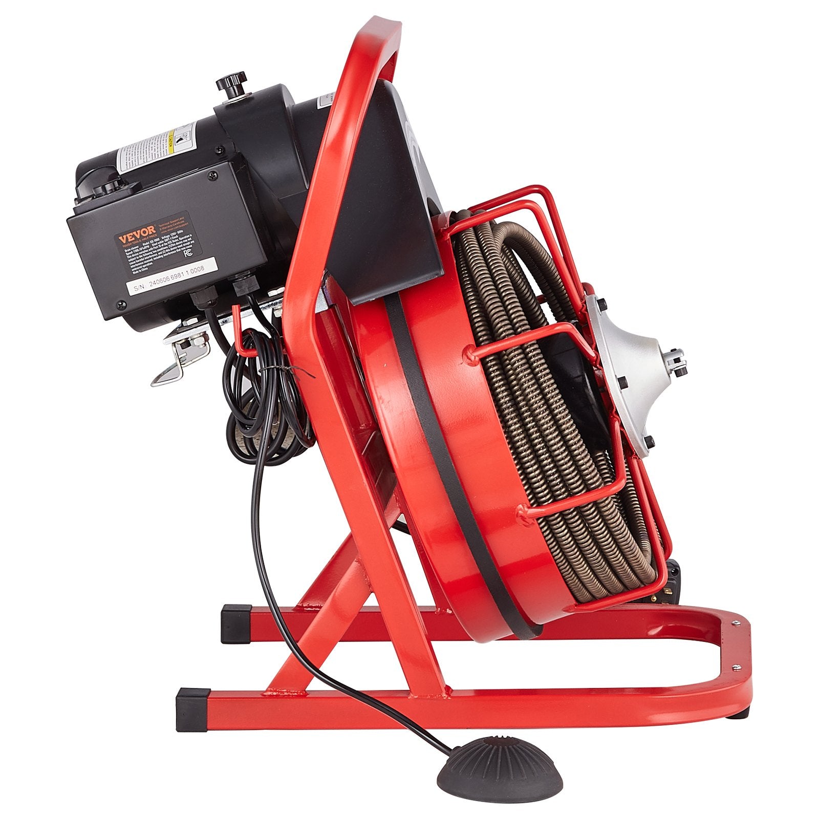 Automotive Repair & Speciality Tools: VEVOR Drain Cleaner Machine Drain Auger 50FT x 1/2 Inch Manual Feed & 4 Cutters