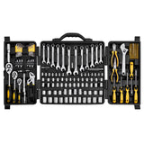 Tool Sockets: VEVOR 207-Piece Mechanics Tool Set 1/4" 3/8" 1/2" Drive Sockets SAE and Metric