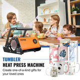 Disposable Cups: VEVOR Mug Heat Press Tumbler Heat Press Machine Sublimation Printing 11-30oz Cup