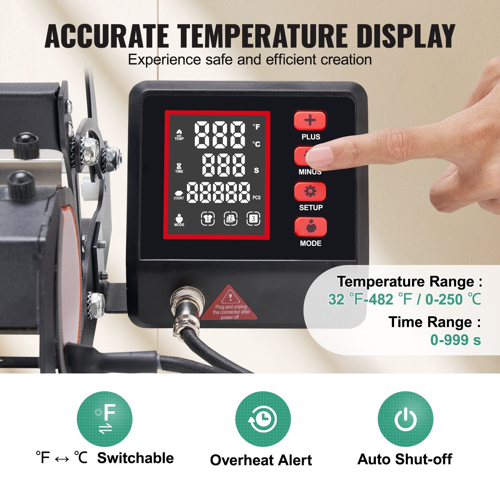 Tumbler Heat Press Machine 11-30oz Mug Press Sublimation Tumblers Black