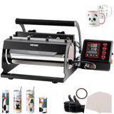 Coffee Machines & Accessories: VEVOR Tumbler Heat Press Machine 11-30oz Mug Press Sublimation Tumblers Black