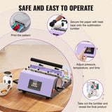 Speciality Appliances: VEVOR Tumbler Heat Press Machine 11-30oz Mug Press Sublimation Tumblers Purple
