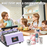 Speciality Appliances: VEVOR Tumbler Heat Press Machine 11-30oz Mug Press Sublimation Tumblers Purple