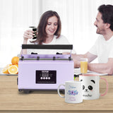Speciality Appliances: VEVOR Tumbler Heat Press Machine 11-30oz Mug Press Sublimation Tumblers Purple