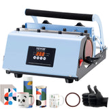 Drinkware: VEVOR Tumbler Heat Press Machine 11-30oz Mug Press Sublimation Tumblers Blue