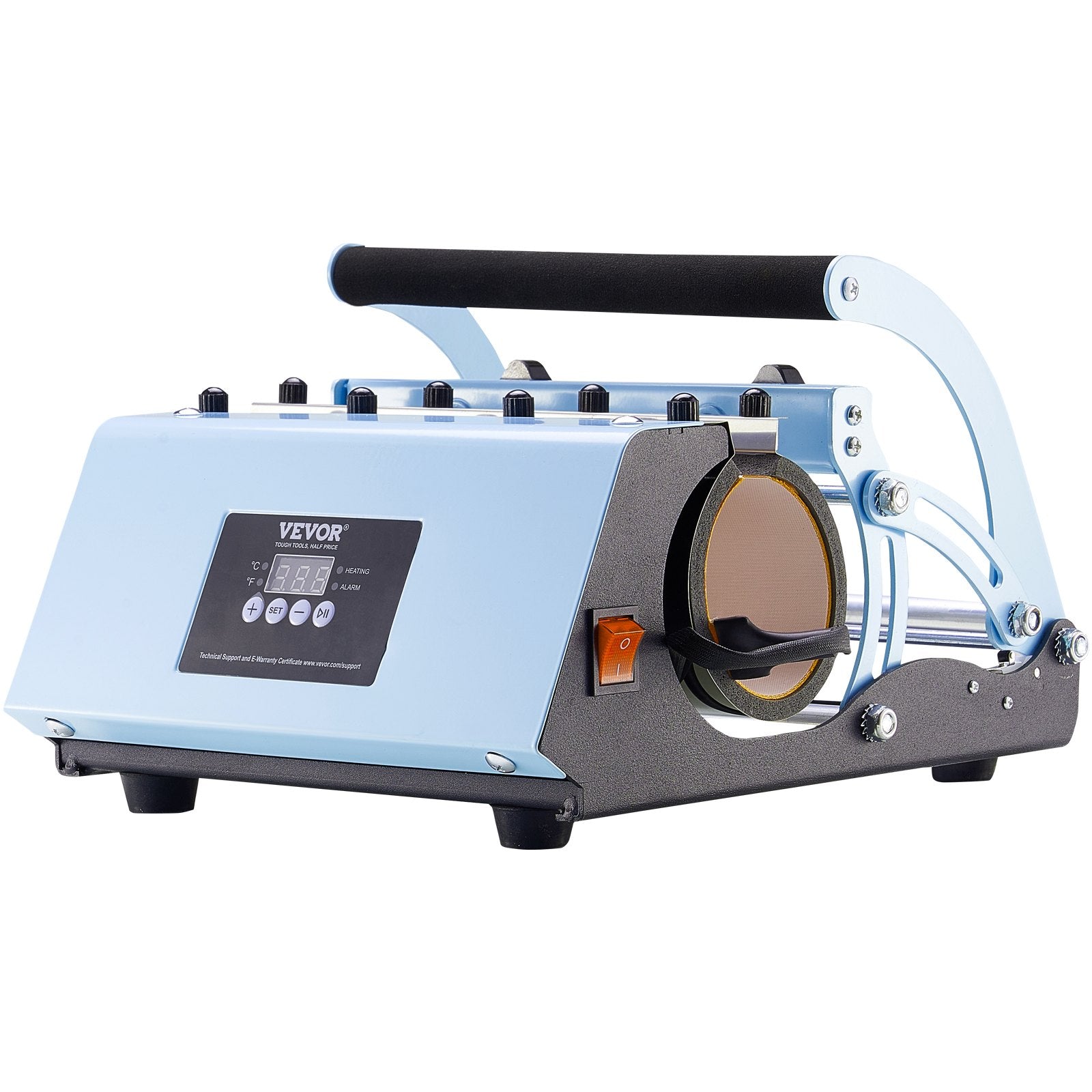 Drinkware: VEVOR Tumbler Heat Press Machine 11-30oz Mug Press Sublimation Tumblers Blue