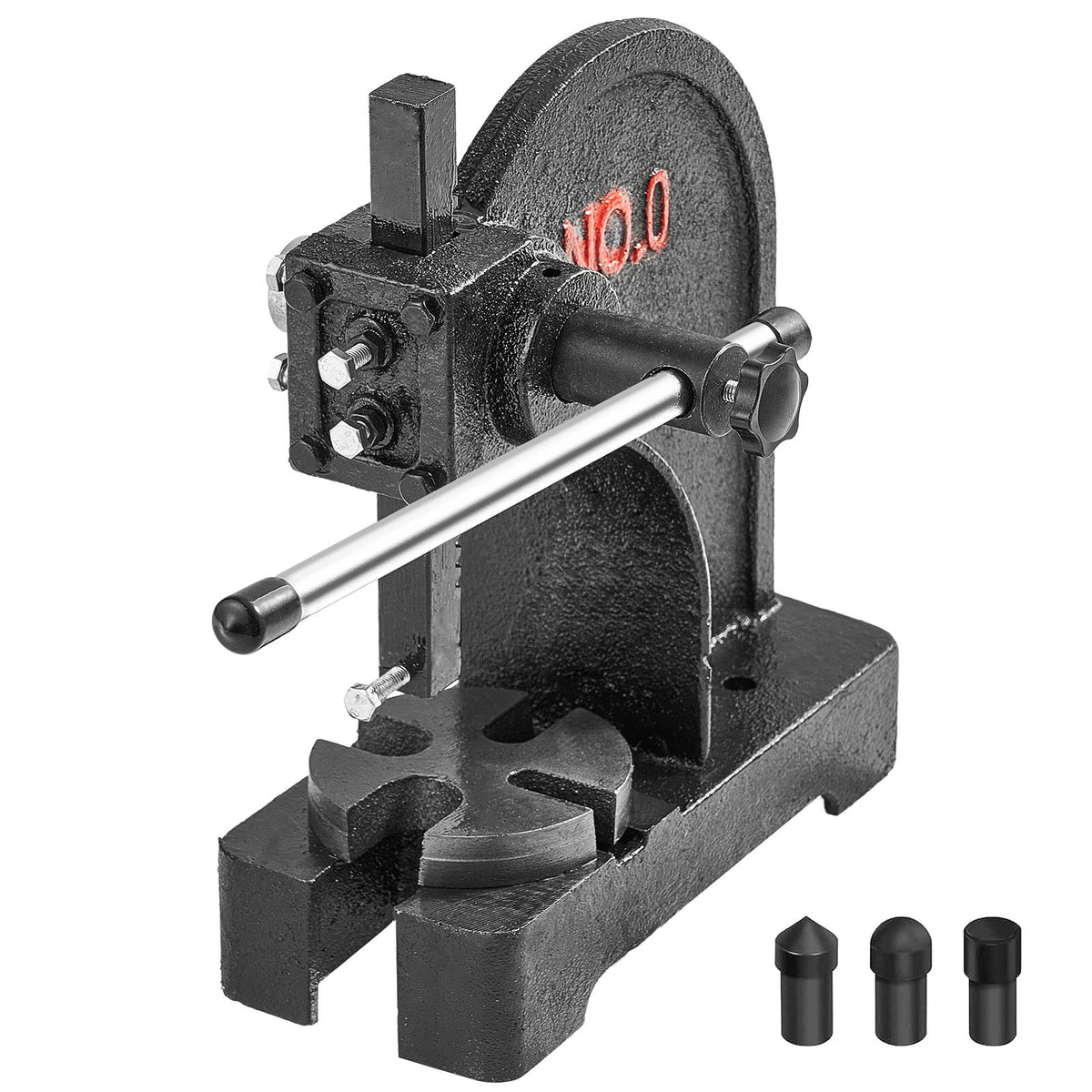 Arbor Press, 0.5 Ton Manual Arbor Press, 11.68" Maximum Height, Cast Iron Heavy-duty Manual Desktop Arbor Press, Precision Hand Press for Stamping, Bending, Stretching, Forming