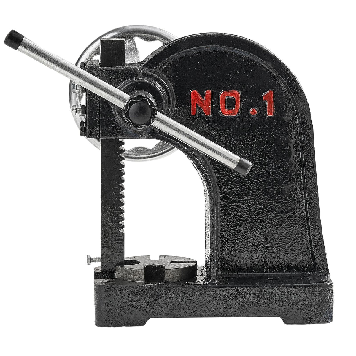Arbor Press, 1 Ton Manual Arbor Press with Handwheel, 15cm Maximum Height, Cast Iron Heavy-duty Manual Desktop Arbor Press, Precision Hand Press for Stamping, Bending, Stretching, Forming