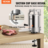 Speciality Appliances: VEVOR Sausage Stuffer 2.5LBS/1.5L Capacity Homemade Sausage Maker Stainless Steel