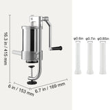 Speciality Appliances: VEVOR Sausage Stuffer 2.5LBS/1.5L Capacity Homemade Sausage Maker Stainless Steel