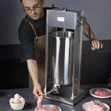 Speciality Appliances: VEVOR Manual Sausage Stuffer 15 L Vertical Sausage Machine 304 Stainless Steel