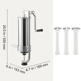 Speciality Appliances: VEVOR Sausage Stuffer 5LBS/3L Capacity Homemade Sausage Maker Stainless Steel