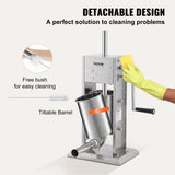 Speciality Appliances: VEVOR Sausage Stuffer 5LBS/3L Capacity Homemade Sausage Maker Stainless Steel