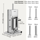 Speciality Appliances: VEVOR Sausage Stuffer 5LBS/3L Capacity Homemade Sausage Maker Stainless Steel