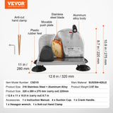 Toasters & Grills: VEVOR Manual Bread Slicer 0-6" Cheeser Butter Cutting  for Kitchen Restaurant