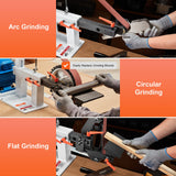 Sanding Accessories: VEVOR Belt Grinder Sander, 72 x 2-Inch Variable Speed Belt Polisher with VFD, 1500W 2HP Polishing Grinding Machine with 3 Grinding Moulds & 3PCS Sanding Belts for Metalworking, Knife Making