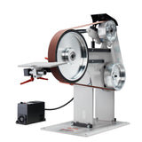 Sanding Accessories: VEVOR Belt Grinder Sander 72 x 2-Inch Belt Polisher with VFD 3 Grinding Moulds