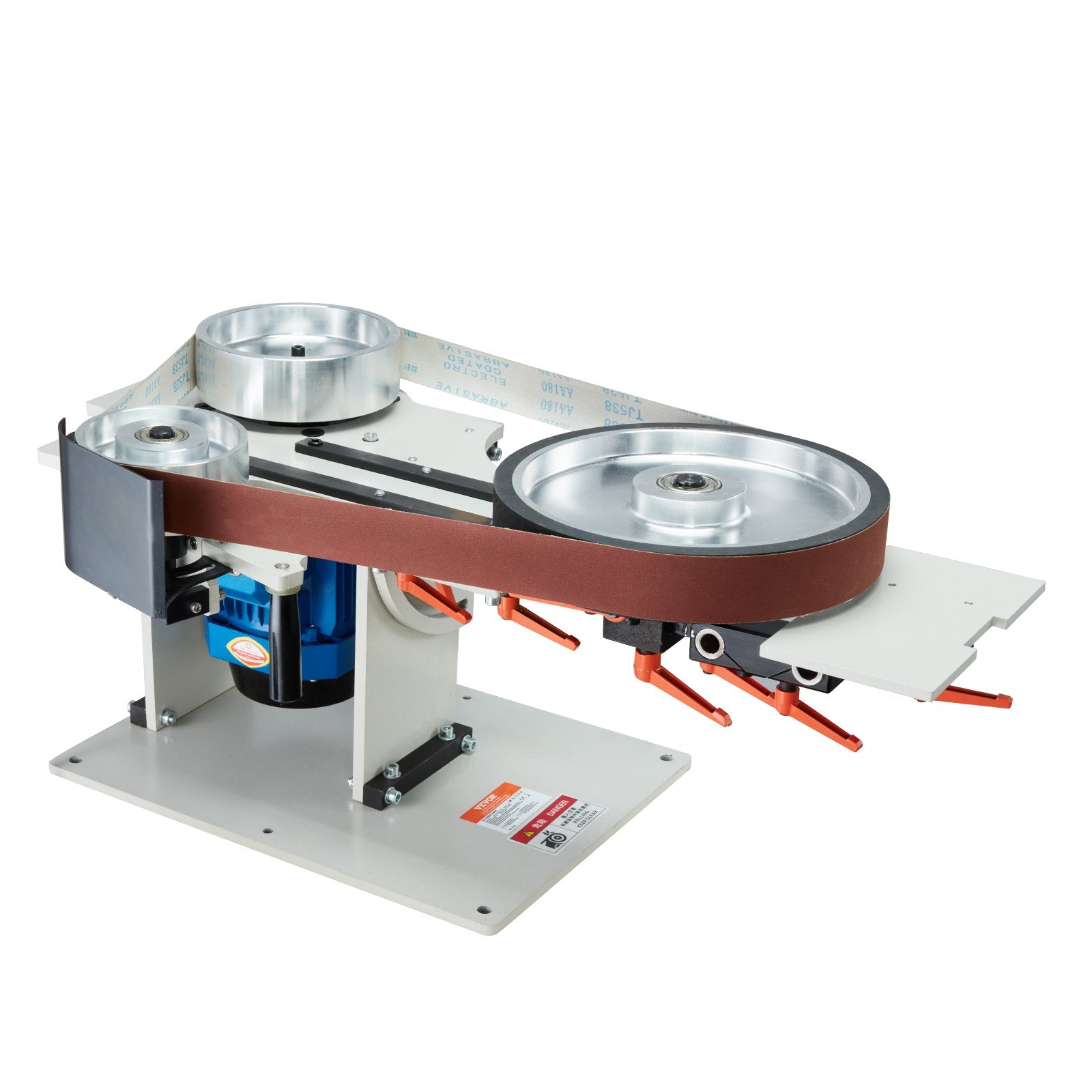 Sanding Accessories: VEVOR Belt Grinder Sander 72 x 2-Inch Belt Polisher with VFD 3 Grinding Moulds