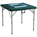 Calendars, Organisers & Planners: VEVOR Mahjong Table with Mahjong Tiles Set, Fold-in-Half 4 Player Card Table with 144PCS Majiang Tiles and 3 Dice, Portable Bi-Folding Domino Table with Wear-Resistant Green Tabletop & Carrying Handle