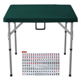 Calendars, Organisers & Planners: VEVOR Mahjong Table with Mahjong Tiles Set, Fold-in-Half 4 Player Card Table with 144PCS Majiang Tiles and 3 Dice, Portable Bi-Folding Domino Table with Wear-Resistant Green Tabletop & Carrying Handle