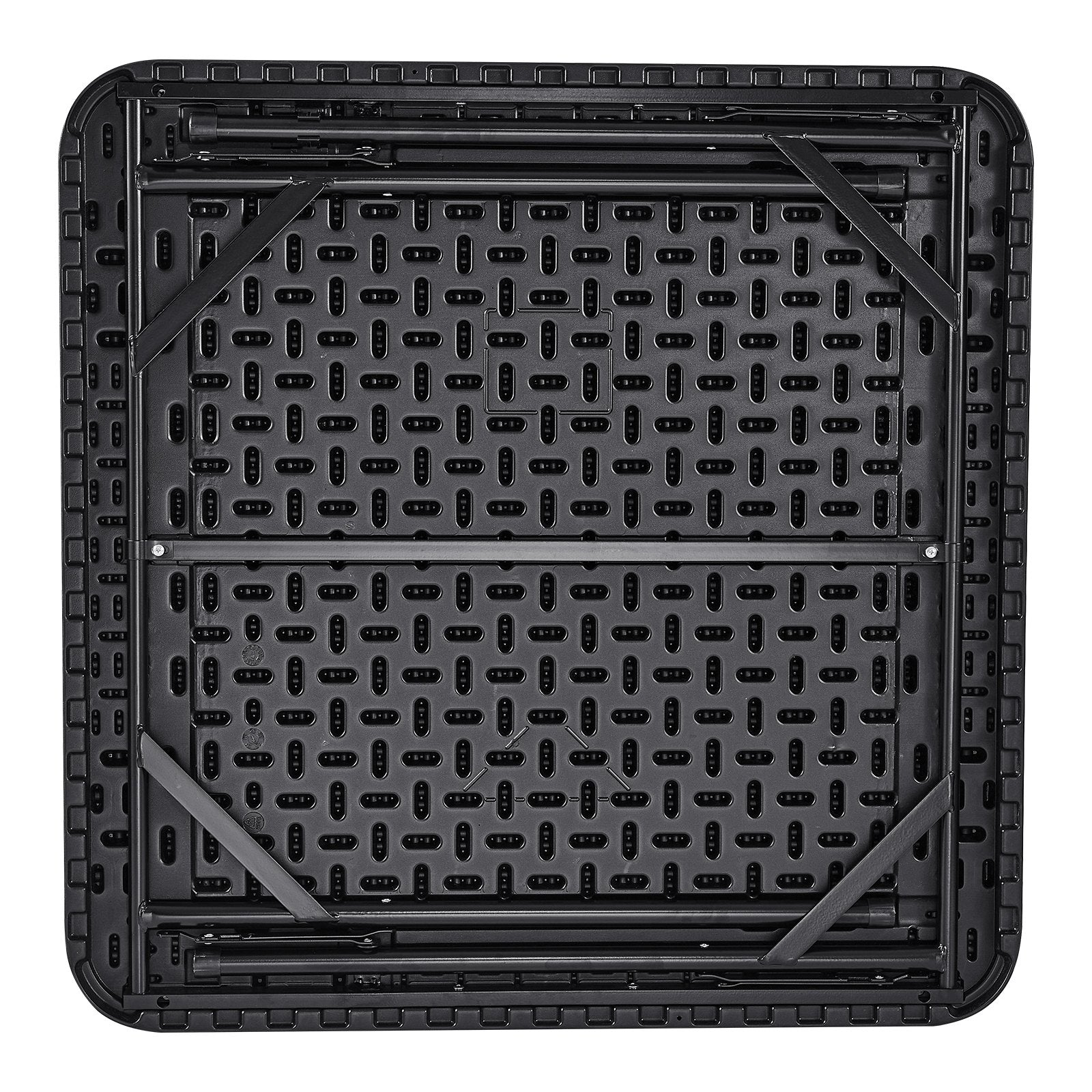 Activity Games: VEVOR Mahjong Table, Square 4 Player Folding Card Table with 4 Cup Holders & 4 Chip Trays, Portable Domino Game Table with 1 Set of Dominoes for Mahjong Poke Puzzles, 90 x 90-inch, Black