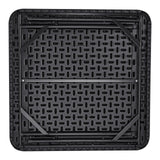 Activity Games: VEVOR Mahjong Table, Square 4 Player Folding Card Table with 4 Cup Holders & 4 Chip Trays, Portable Domino Game Table with 1 Set of Dominoes for Mahjong Poke Puzzles, 90 x 90-inch, Black
