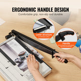 Chainsaws: VEVOR Paper Cutter, Guillotine Trimmer, 381 mm Cut Length, 16 Sheets Capacity, Heavy Duty Guillotine Paper Cutter with Guard Rail/Blade Lock for Cardstock/Cardboard, Paper Trimmer for Home Office