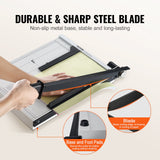 Chainsaws: VEVOR Paper Cutter, Guillotine Trimmer, 381 mm Cut Length, 16 Sheets Capacity, Heavy Duty Guillotine Paper Cutter with Guard Rail/Blade Lock for Cardstock/Cardboard, Paper Trimmer for Home Office
