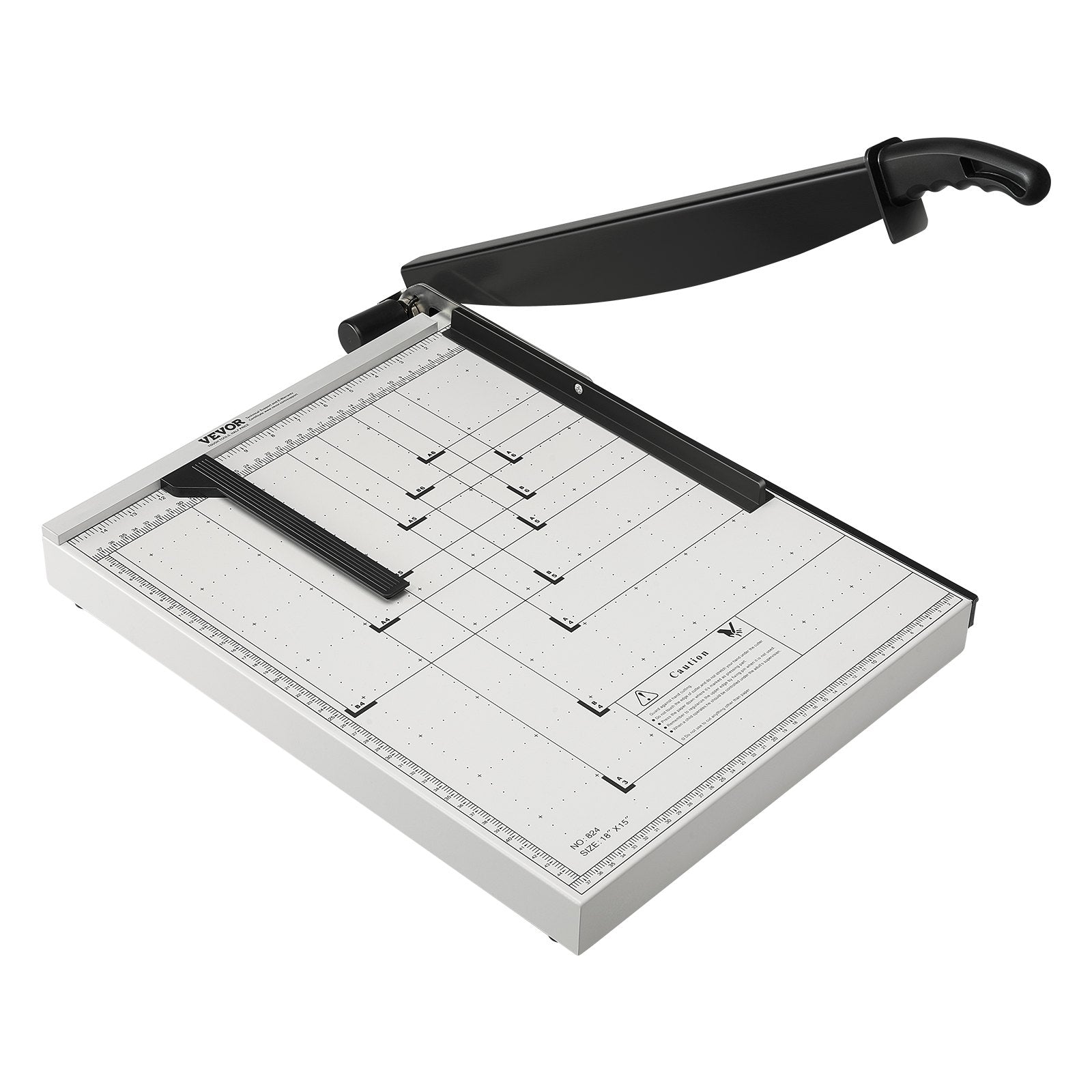Paper Cutter, Guillotine Trimmer, 457 mm Cut Length, 20 Sheets Capacity, Heavy Duty Guillotine Paper Cutter with Guard Rail/Blade Lock for Cardstock/Cardboard, Paper Trimmer for Home Office