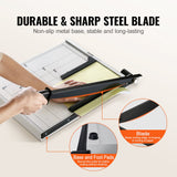 Cutters: VEVOR Paper Cutter, Guillotine Trimmer, 457 mm Cut Length, 20 Sheets Capacity, Heavy Duty Guillotine Paper Cutter with Guard Rail/Blade Lock for Cardstock/Cardboard, Paper Trimmer for Home Office