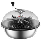 Gardening Tools: VEVOR Leaf Bowl Trimmer, 24'' Trimmer Bowl, Manual Bud Trimmer with Stainless-Steel Blades for Twisted Spin Cut, Clear Visibility Dome and Hand Pruner Included, for Cutting Leaves, Buds, Flowers